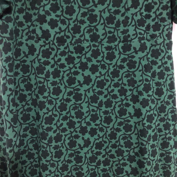 Boden Alexis Jersey dress with green enchanted vine and flowers fluted sleeve - Picture 8 of 15